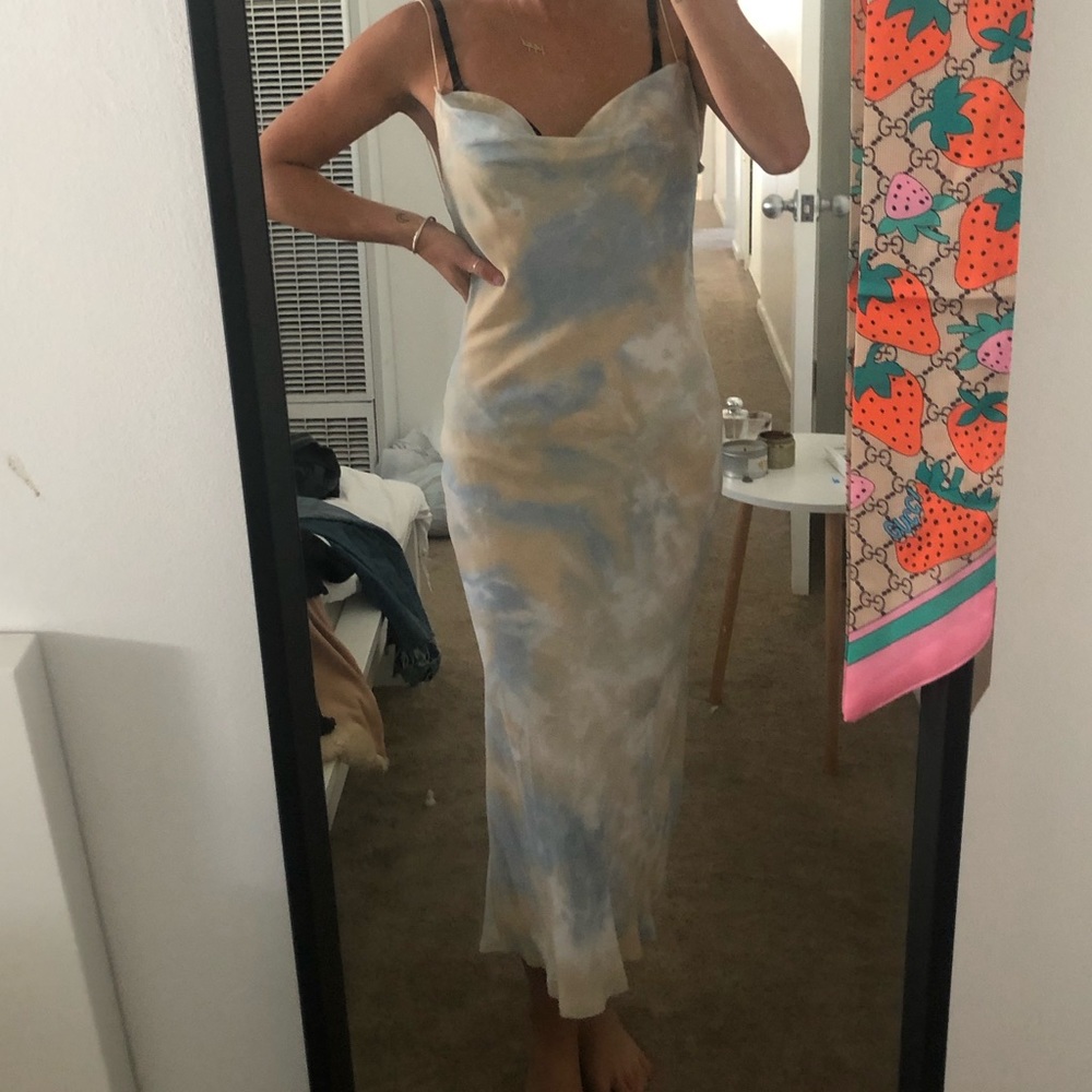 Silky midi dress